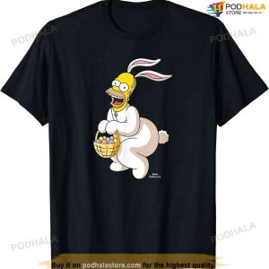 The Simpsons Homer Simpson Easter Bunny Funny Easter Shirt