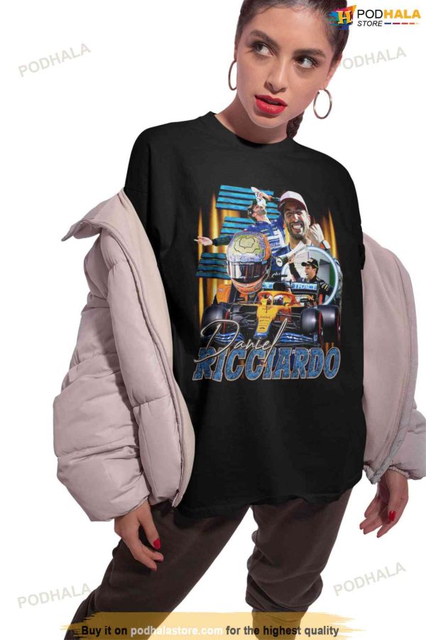 Vintage Bootleg Daniel Ricciardo Shirt, Formula 1 TShirt For Fans