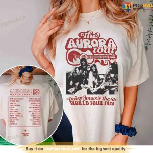 Vintage Daisy Jones And The Six 2 Side T shirt Aurora Concert Tshirt