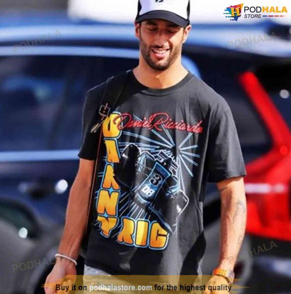 Vintage Daniel Ricciardo Racing 90s Shirt, Daniel Ricciardo 2 Sides Tee