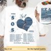 Vintage SZA SOS Shirt, SZA Tour 2023 shirt, Sos Tracklist, Sza Merch
