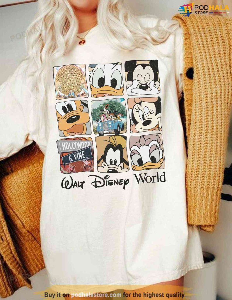 Vintage Walt Disney World Shirt, Classic Mickey and Friends, Disney Family Shirt