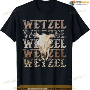 Womens Koe Western Country Music Wetzel Bull Skull T-shirt
