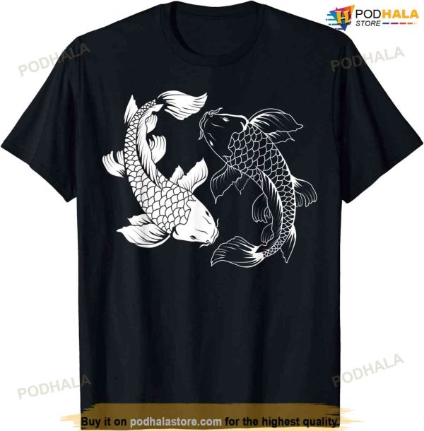 Yin And Yang Japanese Koi Fish T-shirt