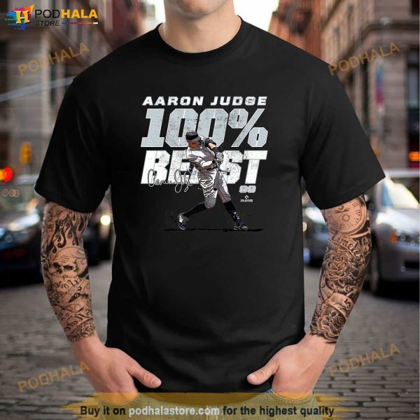 100 Percent Beast Aaron Judge New York MLBPA Shirt, Gifts For Yankees Fans