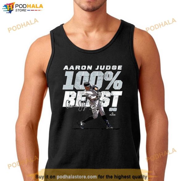 100 Percent Beast Aaron Judge New York MLBPA Shirt, Gifts For Yankees Fans