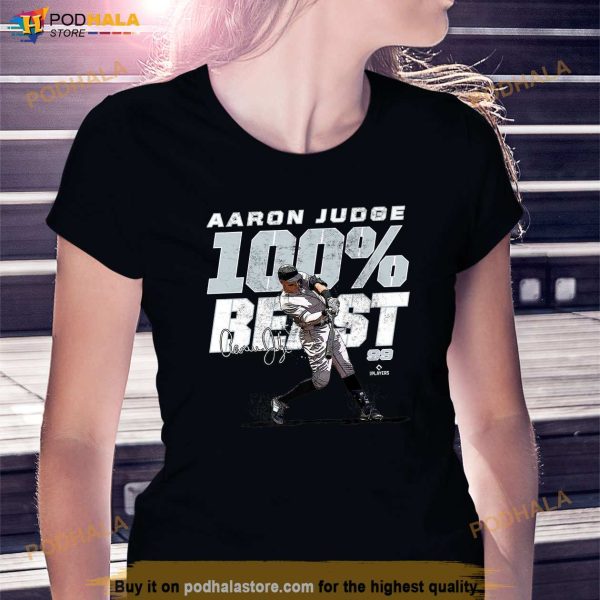 100 Percent Beast Aaron Judge New York MLBPA Shirt, Gifts For Yankees Fans