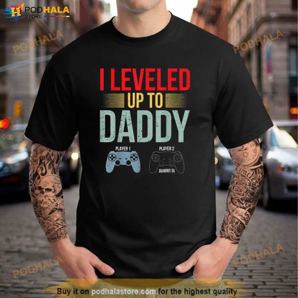 1st Time Dad EST 2023 New First Fathers Gaming Daddy 2022 Shirt