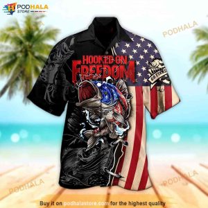 3d Hooked On Freedom Ocean Hawaiian Shirt Aloha Hawaii Shirt For Women Men 2