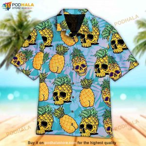 3D Tropical Pineapple Skull Hawaiian Shirt For Women Men, Aloha Beach  Summer - Bring Your Ideas, Thoughts And Imaginations Into Reality Today