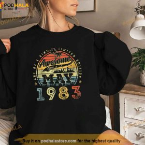 40 Year Old Awesome Since May 1983 40th Birthday Shirt 3