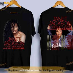 90s Janet Jackson 2023 Tour Shirt, Together Again Special Guest Ludacris