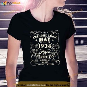 95th Birthday Awesome Since May 1928 95 Years Old Gift Men Shirt 2
