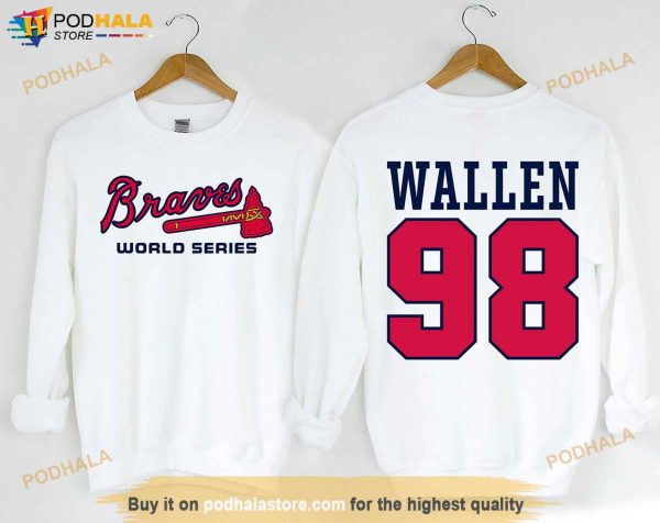 98 Braves Song 2 Sides Shirt, If We Were A Team Love Was A Game Merch