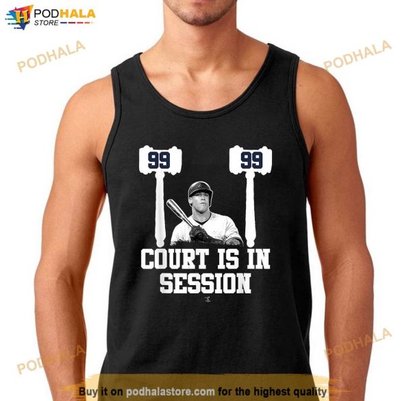 Aaron Judge 99 Court Is In Session Trending Baseball Shirt, Gifts For Yankees Fans