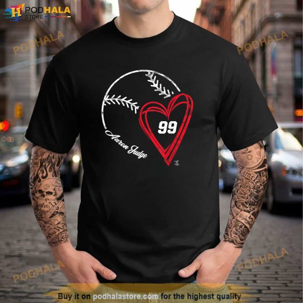 Aaron Judge Baseball Heart Gameday Shirt, Aaron Judge Shirt