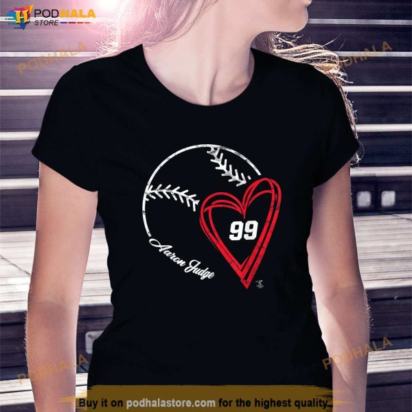 Aaron Judge Baseball Heart Gameday Shirt, Aaron Judge Shirt