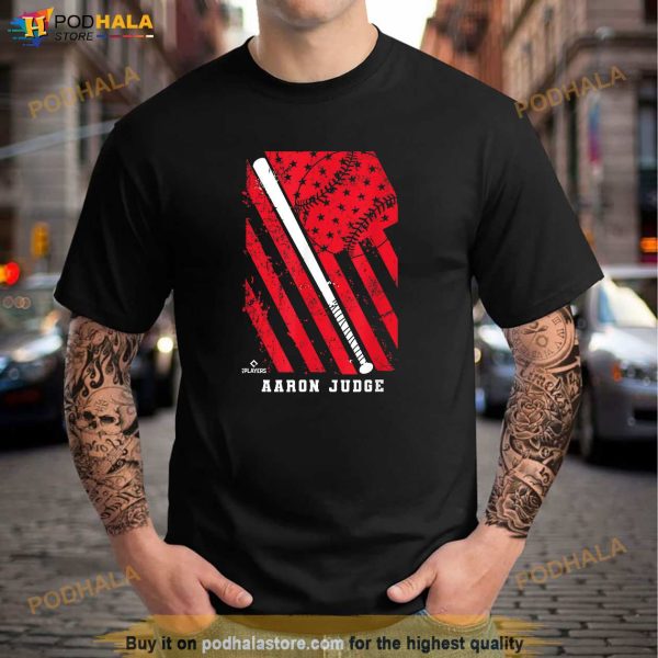 Aaron Judge Baseball US Flag Patriotic Apparel Shirt, Aaron Judge Shirt