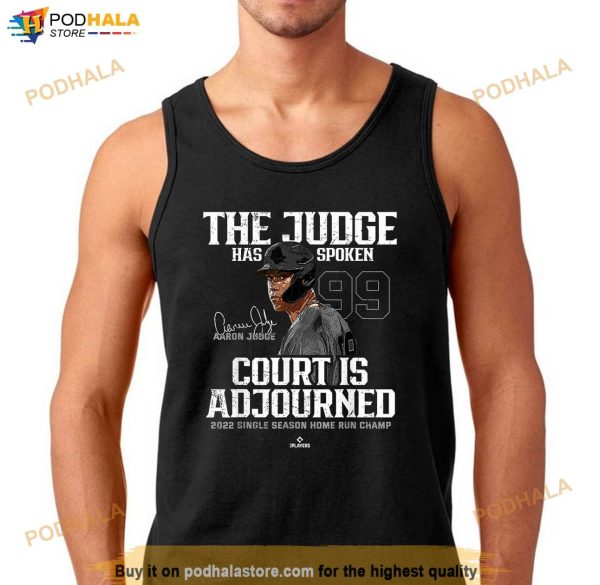 Aaron Judge Court is Adjourned Aaron Judge New York MLBPA Shirt