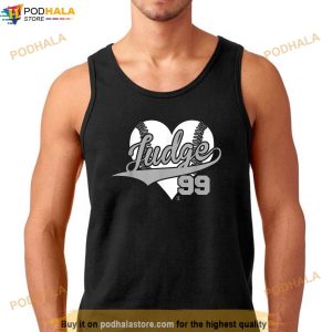 Aaron Judge Judge Name Love Heart Apparel Shirt Aaron Judge Baseball Shirt 2