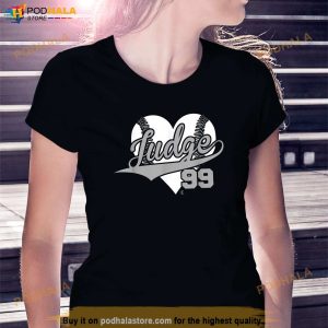 Aaron Judge Judge Name Love Heart Apparel Shirt Aaron Judge Baseball Shirt 3