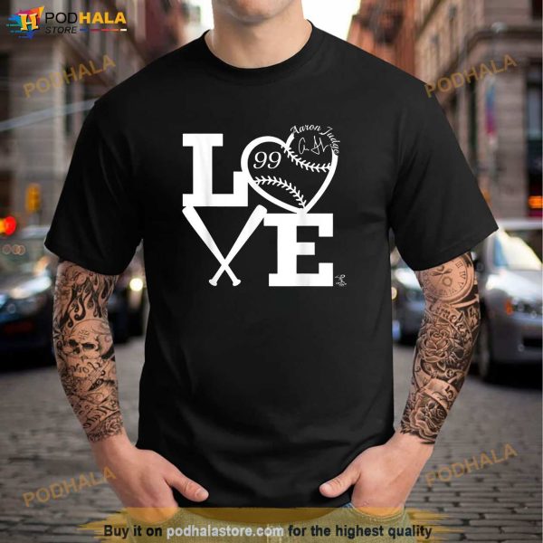 Aaron Judge Love Baseball Apparel Shirt, New York Yankees Gift