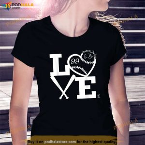 Aaron Judge Love Baseball Apparel Shirt New York Yankees Gift 3