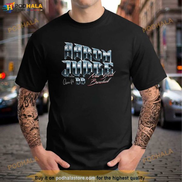 Aaron Judge New York Baseball Heavy Metal MLBPA Shirt