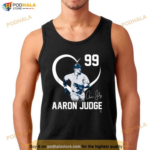 Aaron Judge Player Heart Apparel Shirt, Dad Yankees Shirt