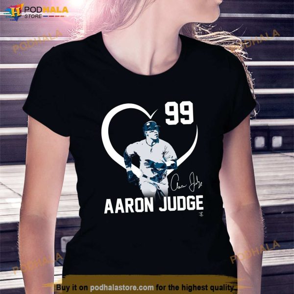 Aaron Judge Player Heart Long Sleeve Apparel Shirt, Dad Yankees Shirt