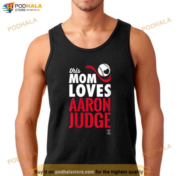 Aaron Judge This Mom Loves VNeck Shirt, Womens Yankee Shirt