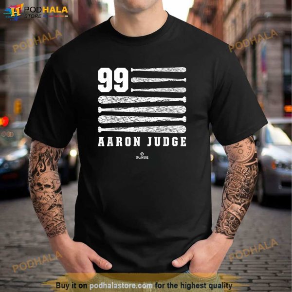 Aaron Judge Vintage Flag New York Patriotic Baseball Player Shirt