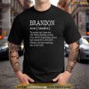 Adult Definition First Name Brandon Men Funny Shirt