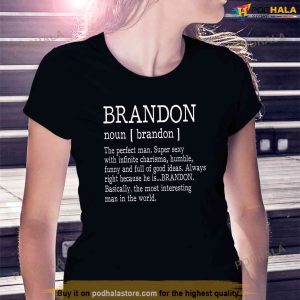 Adult Definition First Name Brandon Men Funny Shirt 3