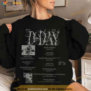 Agust D D-Day Album Tracklist Sweatshirt, Agust D Tour Shirt BTS Kpop Concert