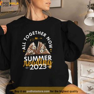 All Together Now Summer Reading 2023 Library Books Shirt