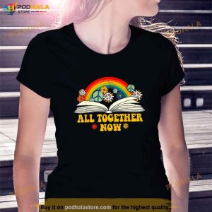 All Together Now Summer Reading Program 2023 Book Rainbow Shirt
