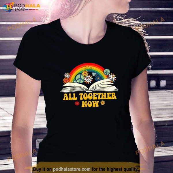 All Together Now Summer Reading Program 2023 Book Rainbow Shirt