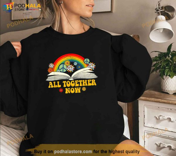All Together Now Summer Reading Program 2023 Book Rainbow Shirt