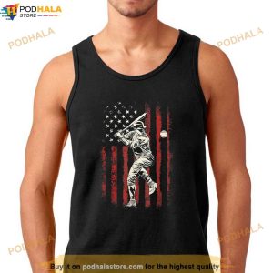 American Flag Baseball Team Gift For Men Boys Shirt 2