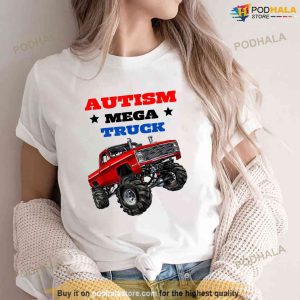 Autism Mega Truck Crushing Autism Tshirt