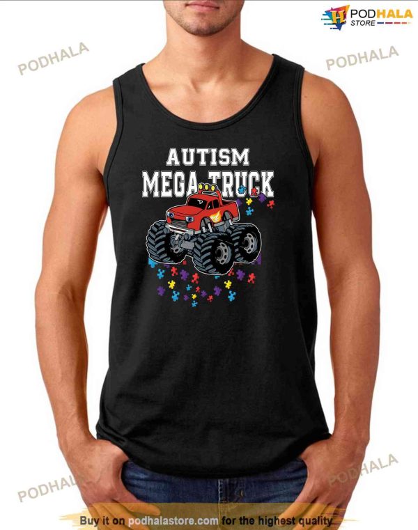 Autism Mega Truck Funny Long Sleeve Shirt