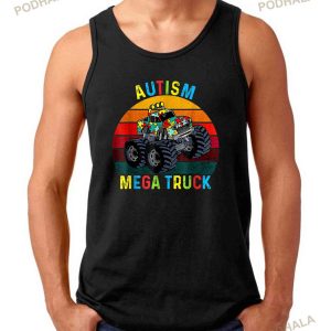 Autism Mega Truck Men Women Kids Funny Autism Awareness Shirt 2