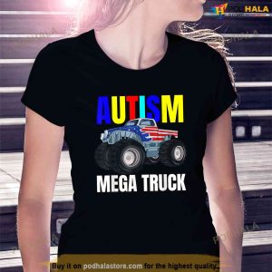 Autism Mega Truck T shirt 3