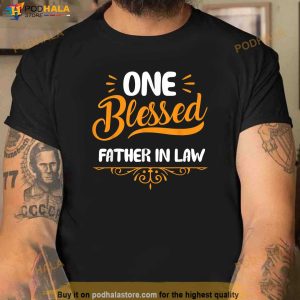 Autumn Fall One Blessed Father In Law Thanksgiving Day Gift Shirt 2