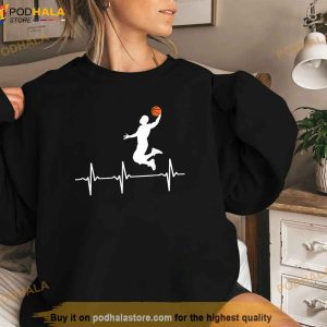 Basketball Heartbeat Shirts For Men And Boys Shirt 3