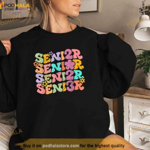 Basketball Senior 2023 Class Of 2023 Groovy Graduation Gifts Shirt 3