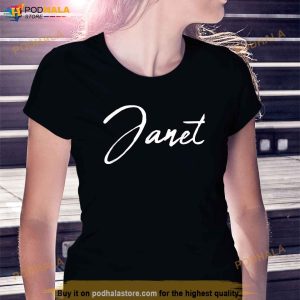 Beautiful Feminine Janet Handwritten Font Shirt