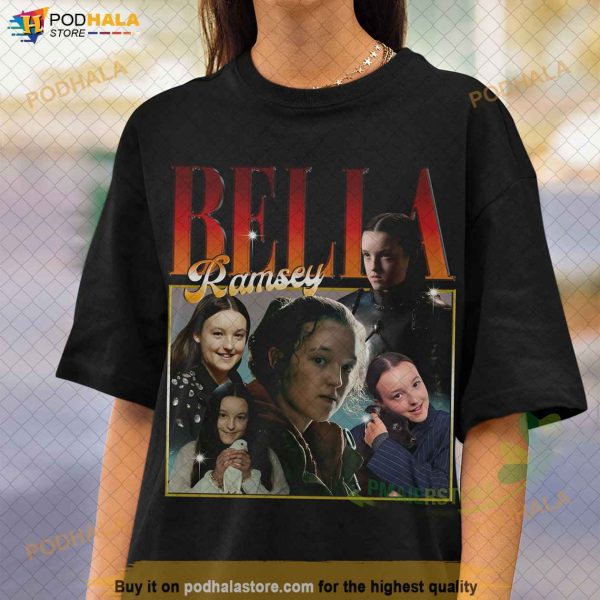 BELLA RAMSEY Vintage Shirt, Bella Ramsey Homage Tshirt For Fans