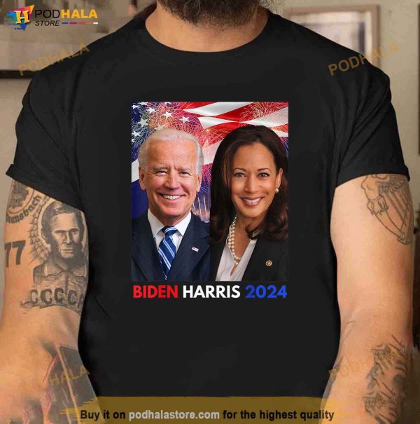 BIDEN HARRIS 2024 Funny Political Patriotic Tee 4th July Shirt